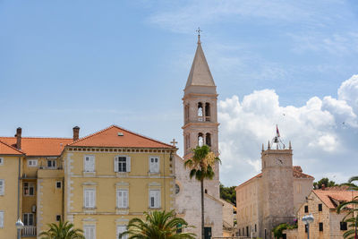 Townscape of supetar on brac island in croatia