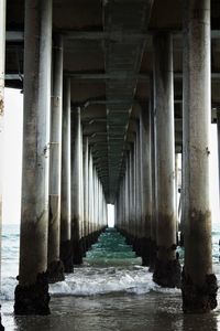 View of pier over sea