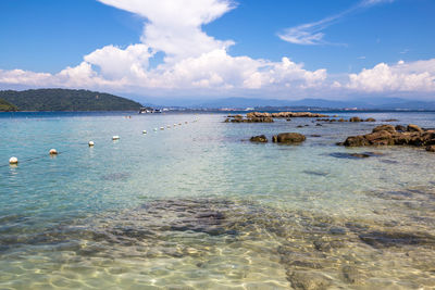 Scenic view of sea against sky