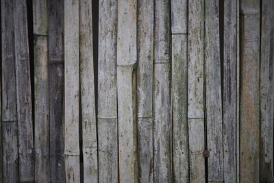 Full frame shot of old wooden fence