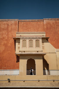 Low angle view of historic building against sky