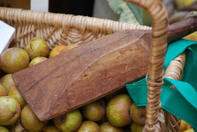 Close-up of fruits in basket