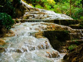 River flowing through rocks