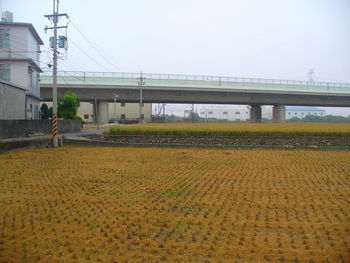 View of bridge against clear sky