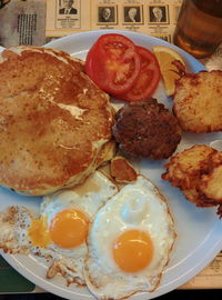 Close-up of served food