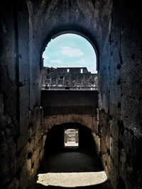 Arch bridge in tunnel