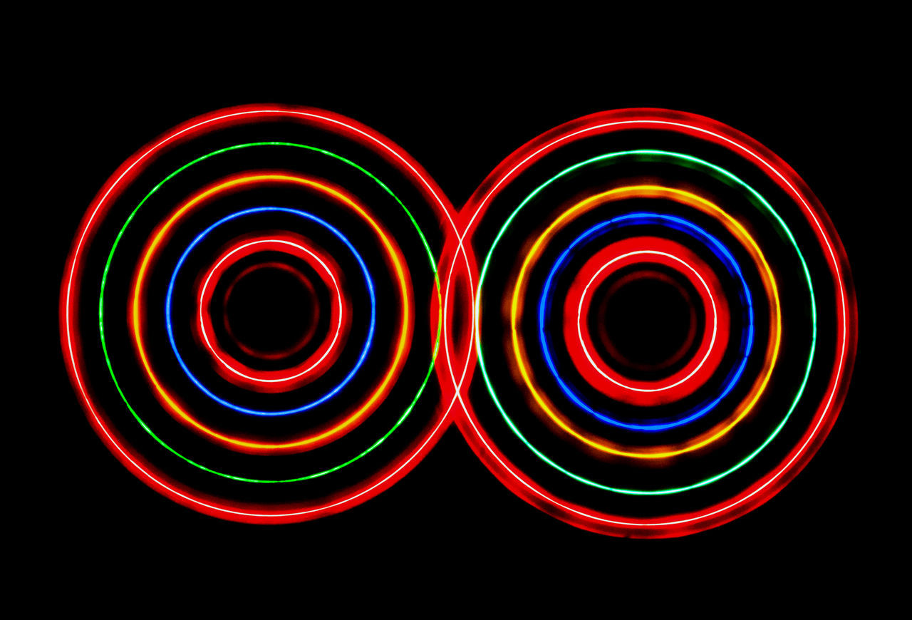 MULTI COLORED LIGHT PAINTING