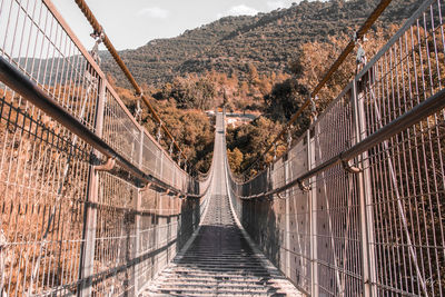 Low angle view of bridge against sky