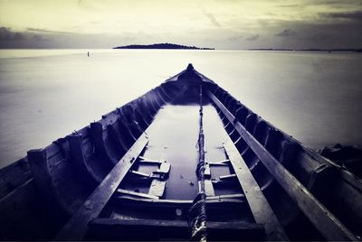 View of pier over sea