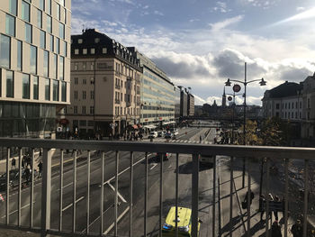 Buildings in city against sky