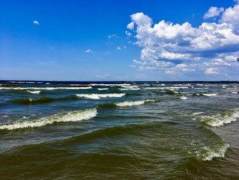 Scenic view of sea against sky