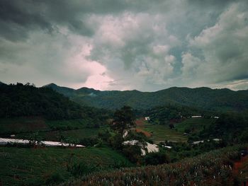 Scenic view of landscape against sky