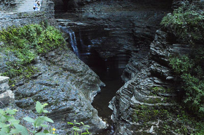 River flowing through rocks