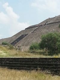 Landscape with mountains in background