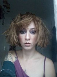 Close-up portrait of a beautiful young woman