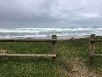 Scenic view of sea against sky