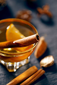 Close-up of drink on table