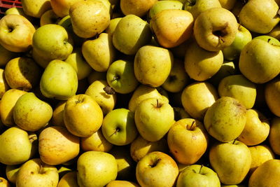 Full frame shot of fruits for sale in market