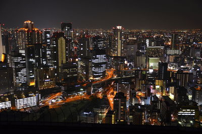 City skyline at night