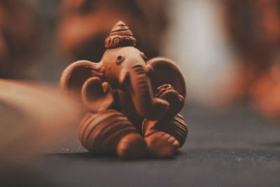 Close-up of stuffed toy on table