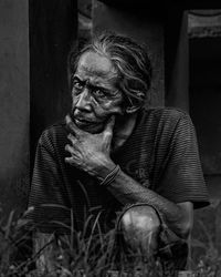 Portrait of mature man outdoors