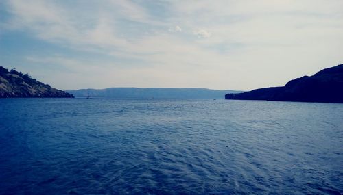 Scenic view of sea against sky