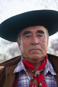 Portrait of argentinian traditional man