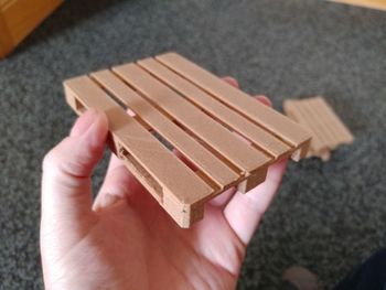 Close-up of hand holding food