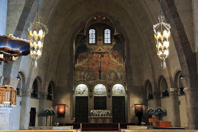 Interior of church