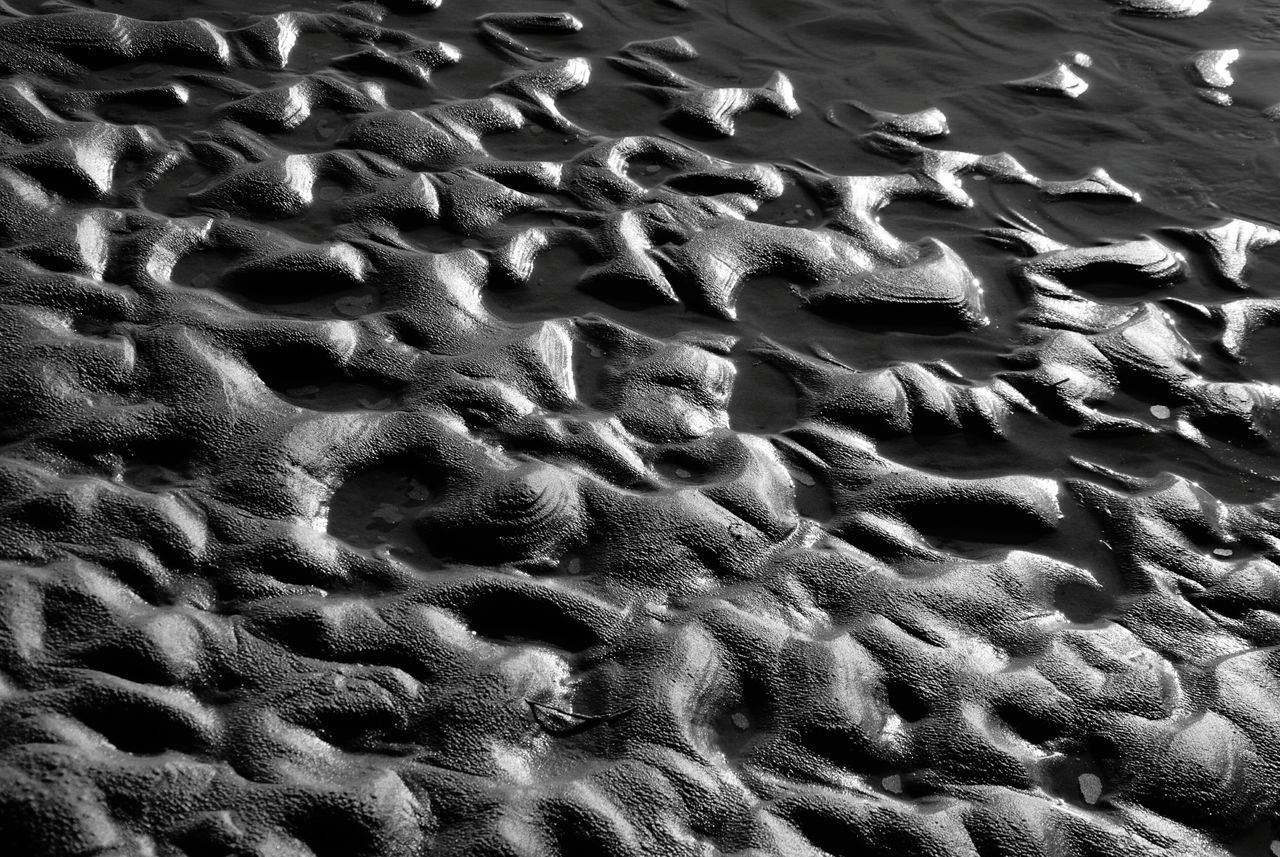 FULL FRAME SHOT OF WATER ON SAND