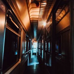 Interior of train