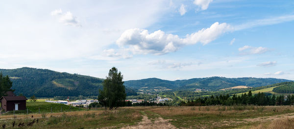 Scenic view of landscape against sky