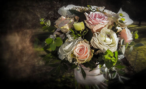 Close-up of rose bouquet