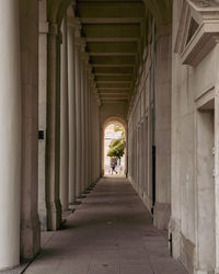 Corridor of historic building