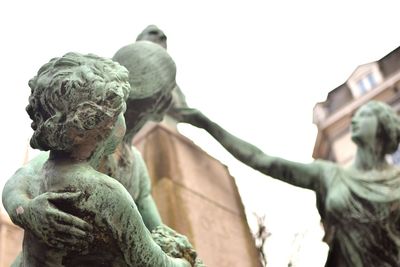 Low angle view of statue