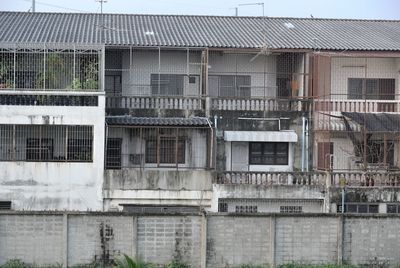 Low angle view of residential building