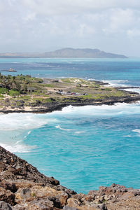 Scenic view of sea against sky