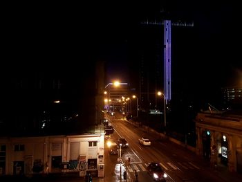 City street at night