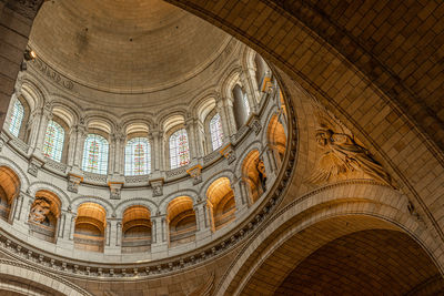 Low angle view of ceiling of building