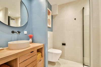 Interior of bathroom