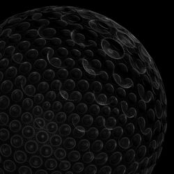 Close-up of ball on black background