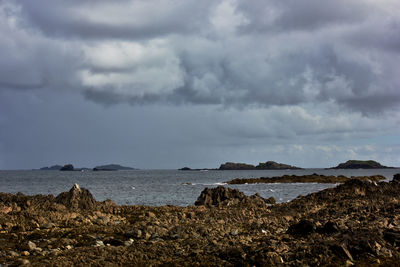 Scenic view of sea against sky