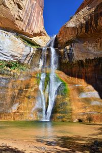 Lower calf creek falls waterfall colorful grand staircase escalante national monument boulder utah