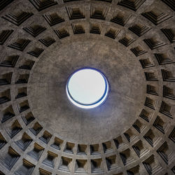 Low angle view of skylight