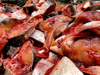 Full frame shot of roasted for sale in market