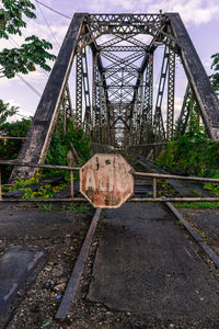 Railroad tracks against sky