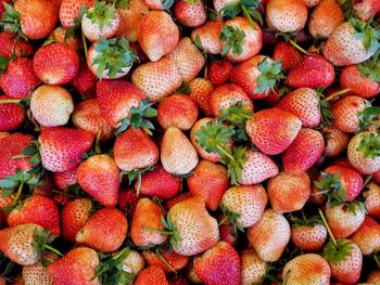 Full frame shot of strawberries