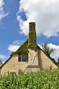 Low angle view of historic building against sky