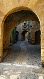 Archway of old building