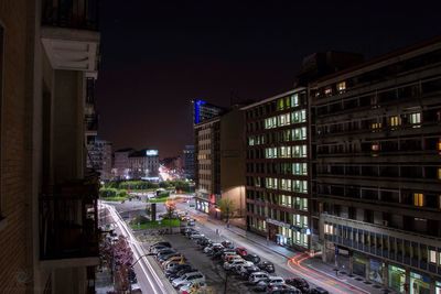 City street at night